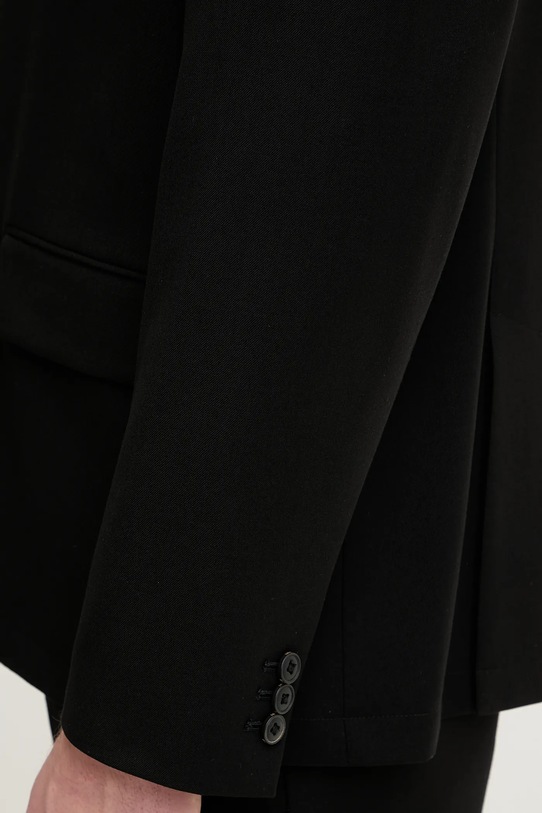 Armani Exchange marynarka z domieszką wełny XM002202.AF21302 czarny