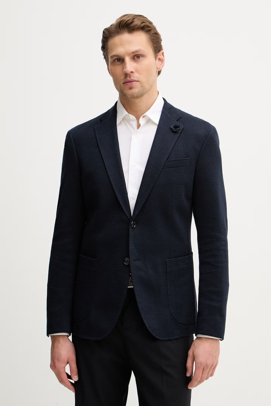 Joop! marynarka z domieszką wełny tkanina granatowy 30101574
