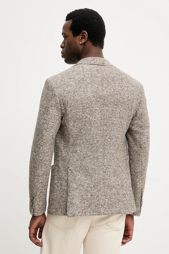 Odzież Gant marynarka z dodatkiem wełny 7706344 brązowy