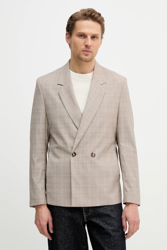 Sisley marynarka tkanina beżowy 22K3SW02M