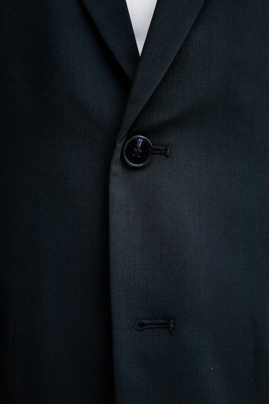 Sisley marynarka jednorzędowa męska z domieszką wełny 29B3SW02K granatowy