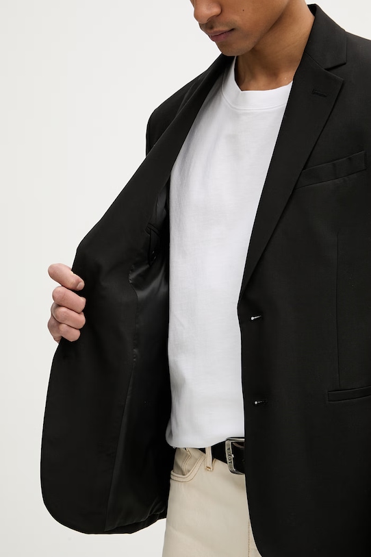 Sisley marynarka jednorzędowa męska z domieszką wełny 29B3SW02K