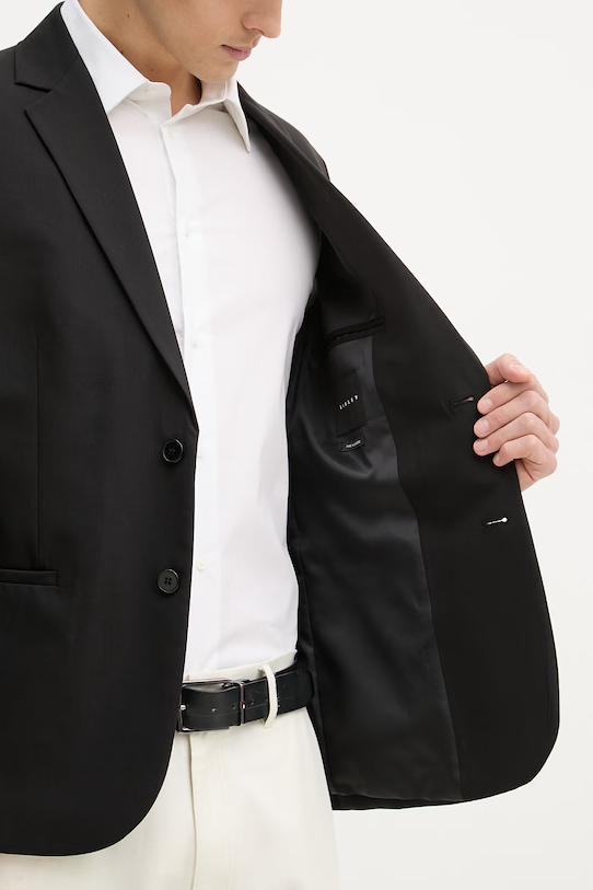 Sisley pánske jednoradové sako s prímesou vlny 29B3SW02K