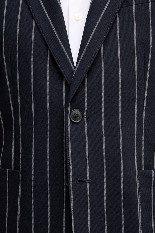 United Colors of Benetton Marynarka jednorzędowa męska z domieszką wełny 23N4UW021 granatowy