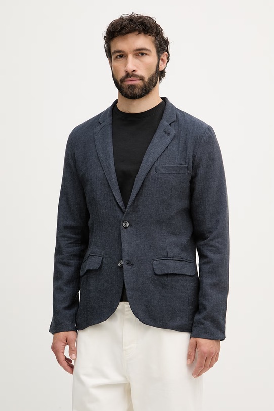 Lindbergh męski z lnem granatowy 30.304020A