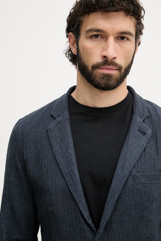 Lindbergh męski z lnem granatowy 30.304020A