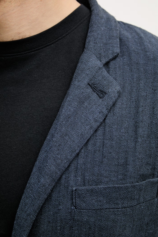 Lindbergh męski z lnem 30.304020A granatowy