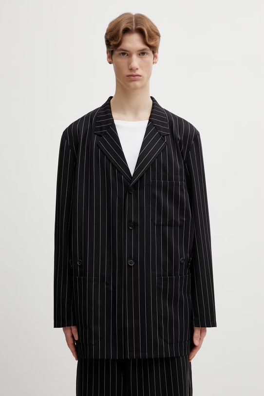 Пиджак с добавлением шерсти Y-3 M RW CHORE CT ткань чёрный KG0199