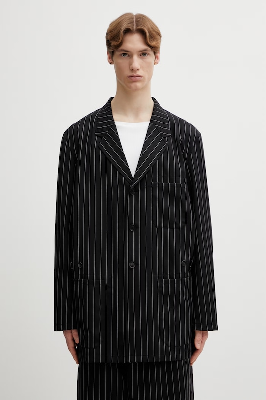 Пиджак с добавлением шерсти Y-3 M RW CHORE CT ткань чёрный KG0199