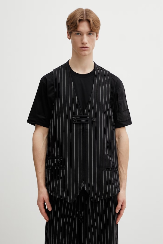 Y-3 kamizelka SUPS TAILRD VST dzianina czarny KQ7290