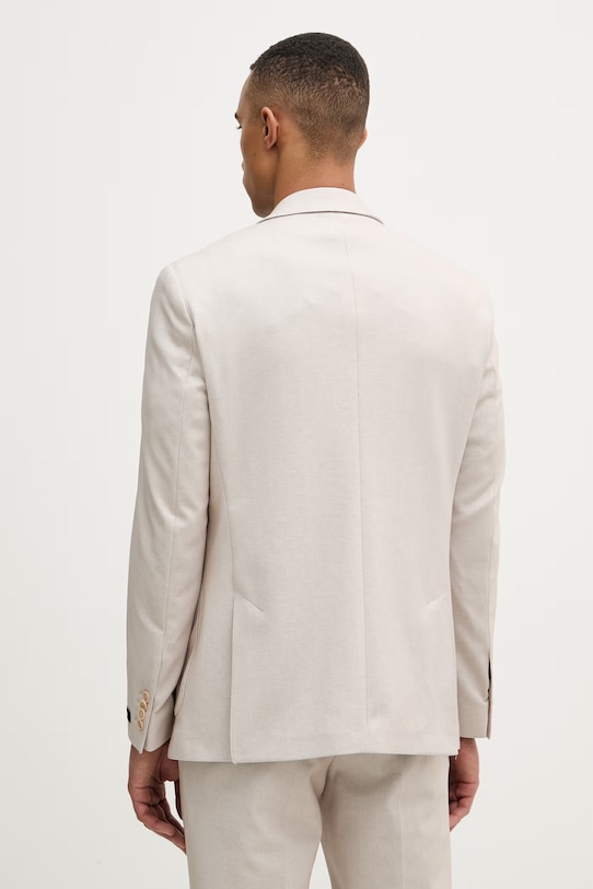 Ρούχα Karl Lagerfeld μονόπετο σακάκι ανδρικό 562010.155280 μπεζ