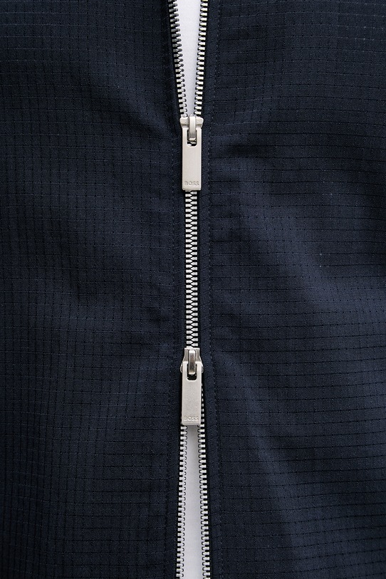 BOSS krótka kurtka męska z wełną Carper 50559295 granatowy