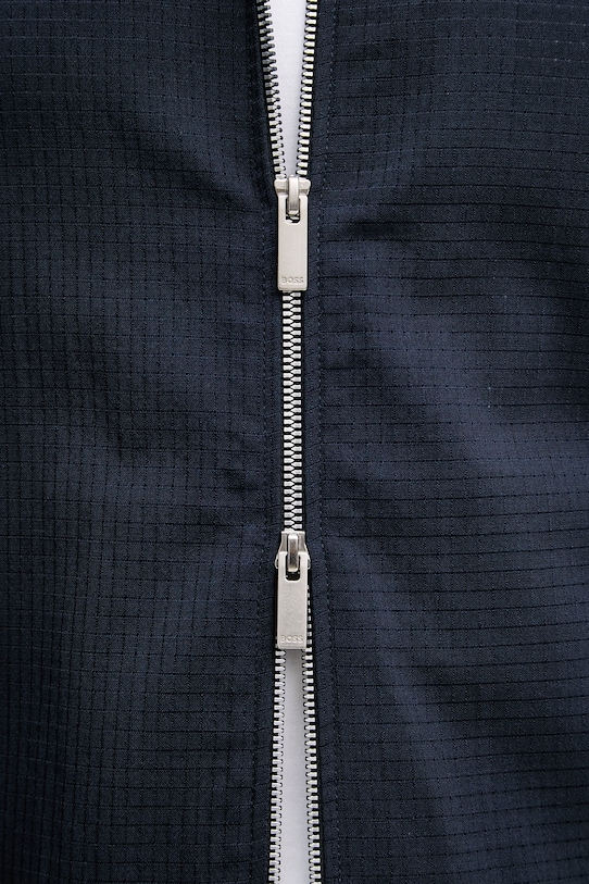 BOSS krátka pánska bunda s vlnou Carper 50559295 tmavomodrá