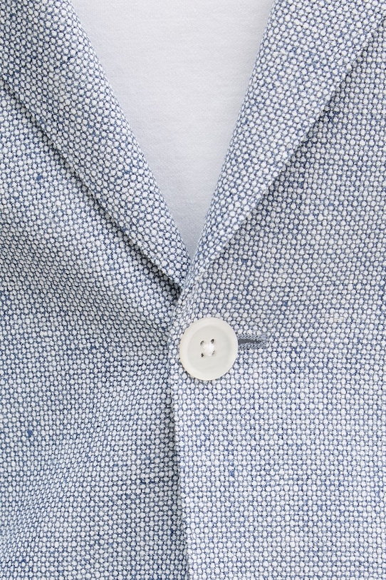 Піджак з додаванням льону BOSS Hutson 50561860 блакитний