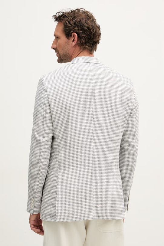 Odzież BOSS z dodatkiem lnu Hutson 50561860 szary