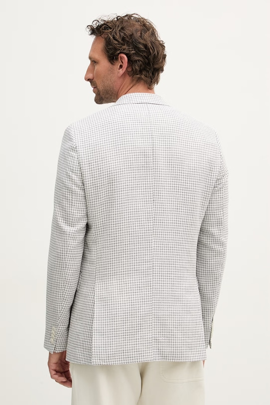 Odzież BOSS z dodatkiem lnu Hutson 50561860 szary