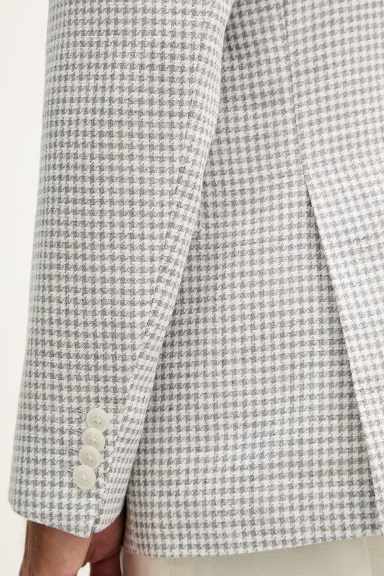 BOSS z dodatkiem lnu Hutson 50561860 szary