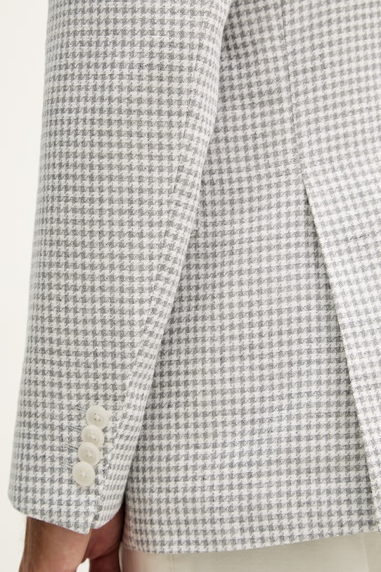 BOSS z dodatkiem lnu Hutson 50561860 szary