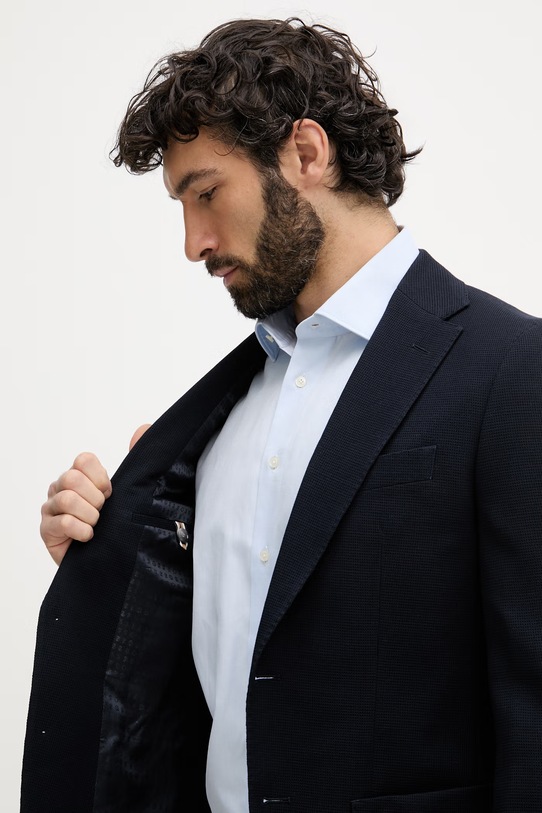 BOSS jednoredni muški sako od vune Hutson 50561882