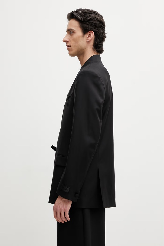 Kenzo Blazer / Gilet marynarka wełniana męska FG55VE1609TV czarny SS26