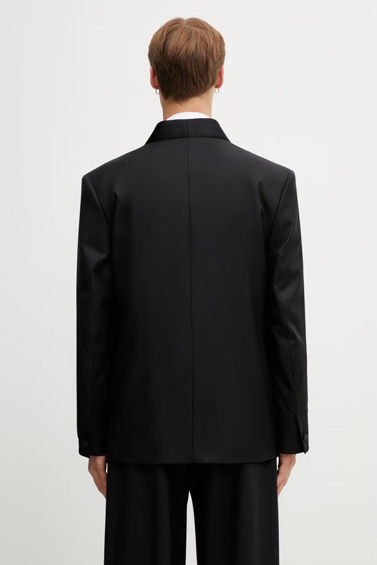 Odzież Kenzo marynarka męska wełniana Blazer / Gilet FG55VE1619TV czarny