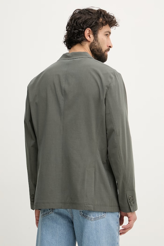 Одежда Armani Exchange однобортный мужской пиджак с добавлением шерсти XM002079.AF22403 зелёный