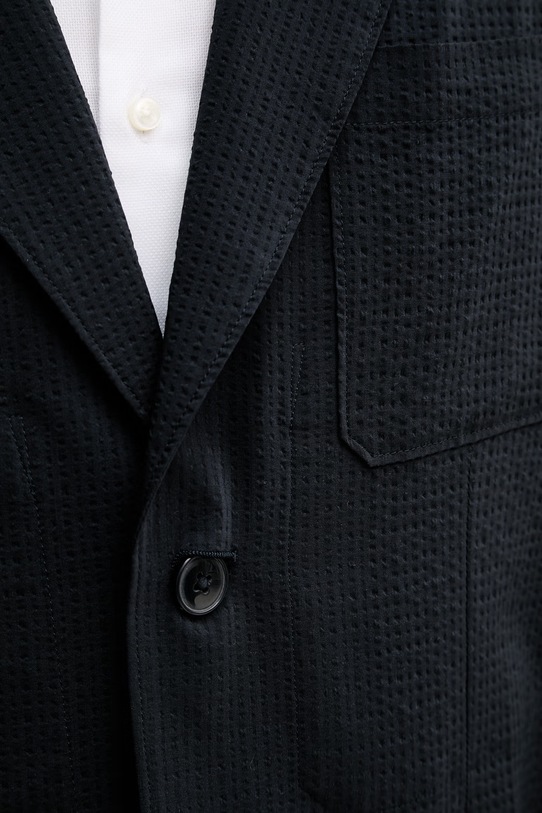 Armani Exchange marynarka jednorzędowa męska z lyocellem XM002082.AF22363 granatowy