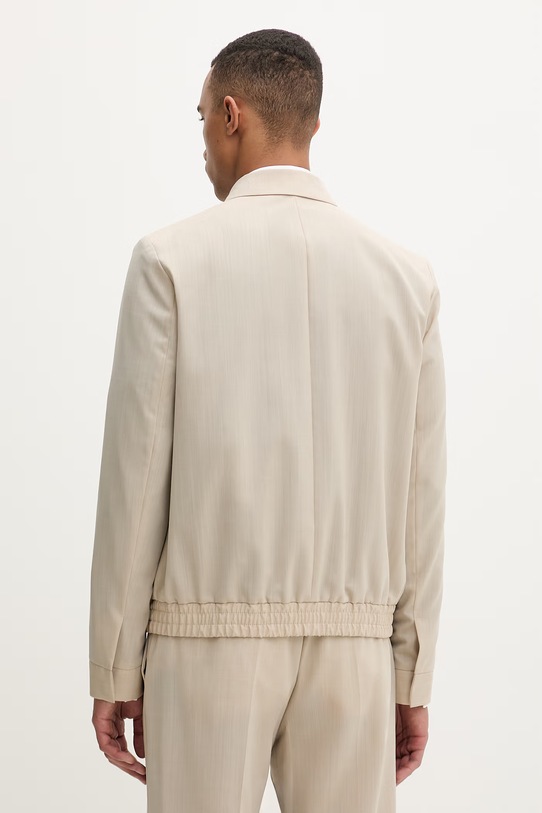 Oblečenie HUGO prechodná bunda pánska s vlnou Hellys261X 50554295 béžová