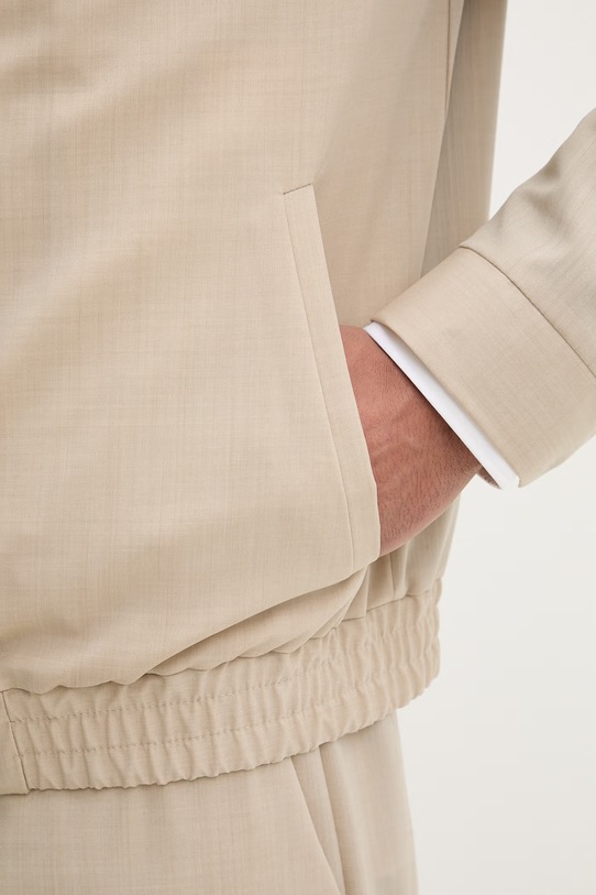 HUGO prechodná bunda pánska s vlnou Hellys261X 50554295 béžová