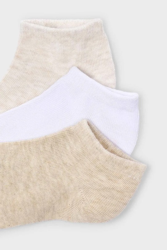 Mayoral șosete copii 3-pack 10181.5A.Mini.PPY2 bej SS26