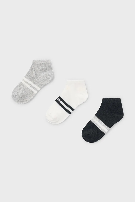 Mayoral skarpetki dziecięce 3-pack szary 10182.5F.Mini.PPY2