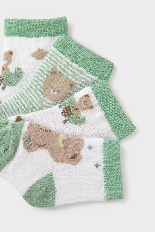 Mayoral Newborn skarpetki dziecięce 4-pack 9049.1E.Newborn.PPY2 zielony SS26