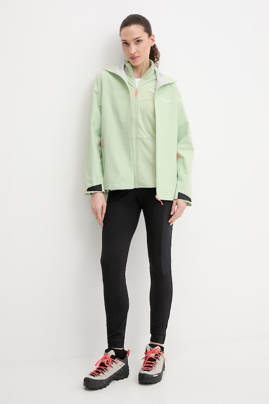 Salewa leggings sportivi AGNER HEMP maglia nero 00.0000029077