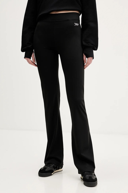 Tommy Jeans legginsy z elastanem czarny DW0DW22110