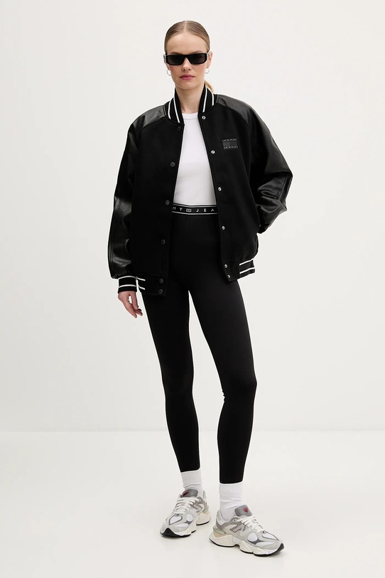 Tommy Jeans legginsy DW0DW22554 czarny SS26
