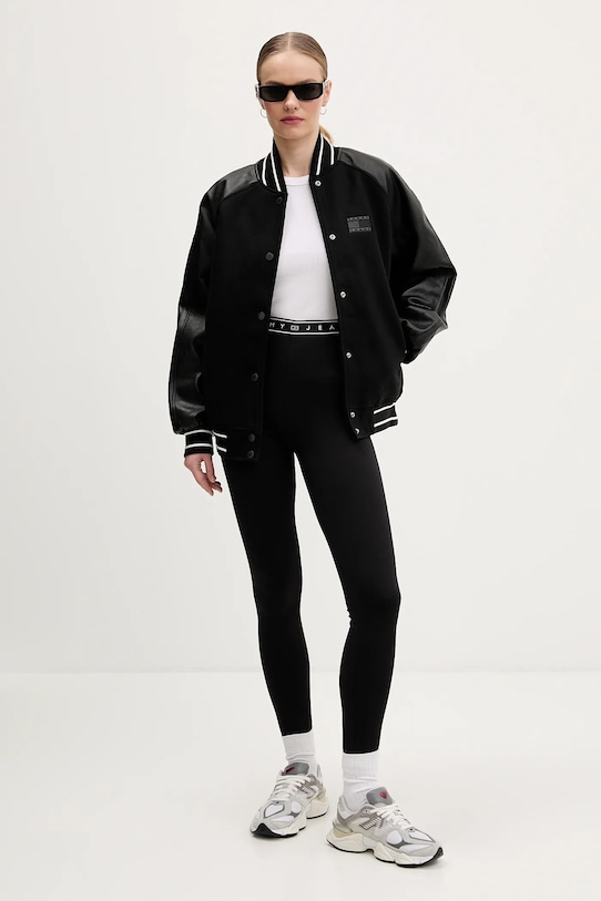Tommy Jeans legginsy DW0DW22554 czarny SS26