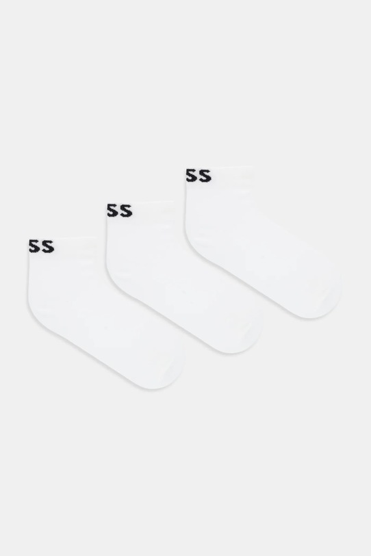 Κάλτσες BOSS 3P SH Logo CC SP W 3-pack ψηλές κάλτσες λευκό 50533849