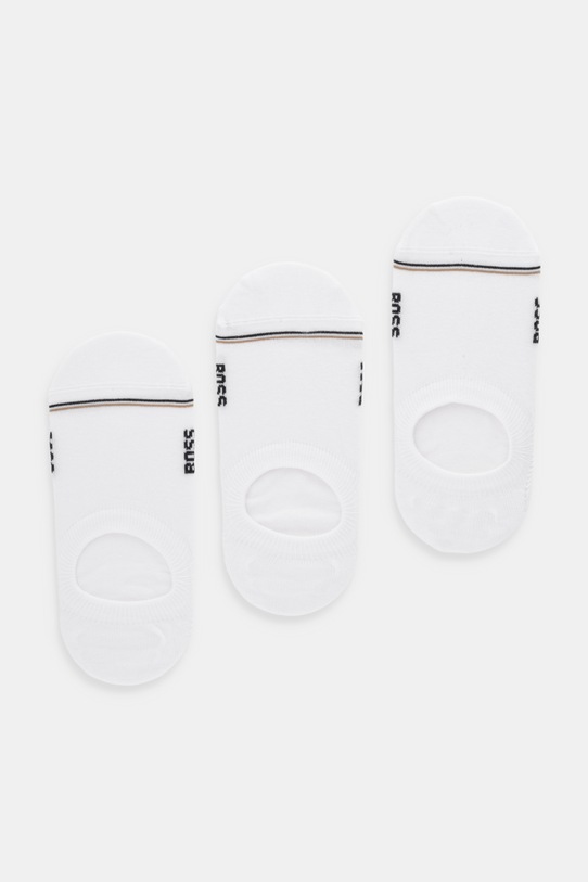 Κάλτσες BOSS 3P LC Iconic CC SP W 3-pack κοντές κάλτσες λευκό 50533881