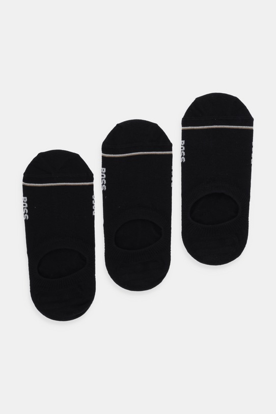 Κάλτσες BOSS 3P LC Iconic CC SP W 3-pack κοντές κάλτσες μαύρο 50533881