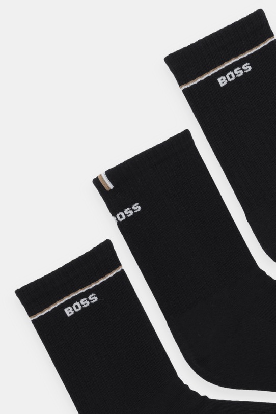 Κάλτσες BOSS 3P QS Iconic CC SP W 3-pack 50537322 μαύρο SS26