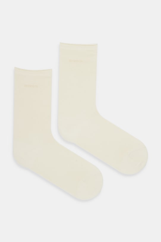 BOSS skarpetki 2P RS Uni Logo VB W 2-pack skarpetki długie beżowy 50561114
