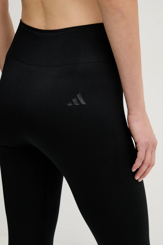adidas Performance legginsy treningowe We Knit czarny JX3901