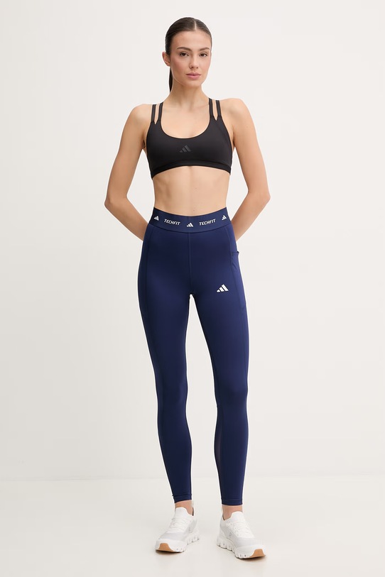 adidas Performance legginsy treningowe Techfit JZ0792 niebieski SS26