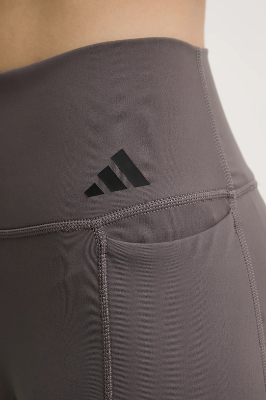 adidas Performance legginsy treningowe Optime brązowy JZ1048