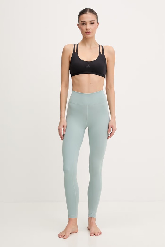 adidas Performance legginsy do jogi All me JZ3539 zielony SS26