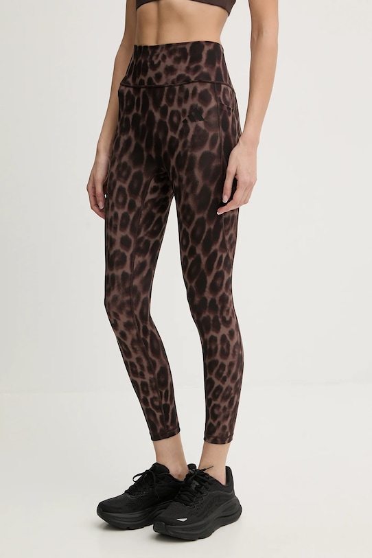 adidas Performance legginsy Optime wzorzyste brązowy KA6346