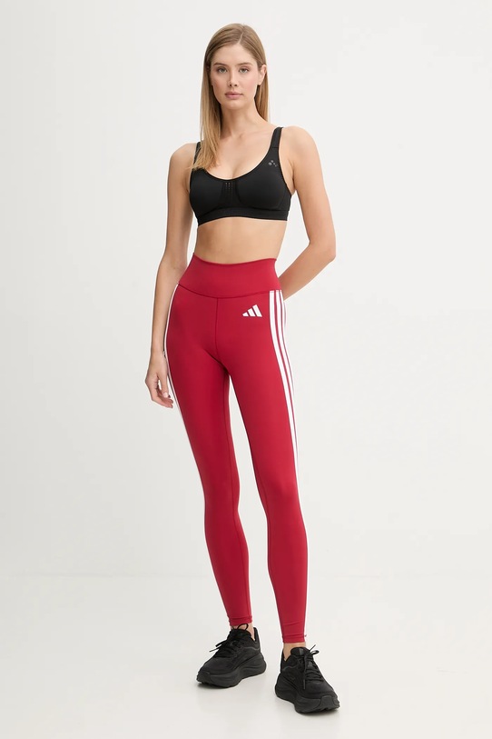 adidas Performance legginsy treningowe Essentials KF8557 bordowy SS26