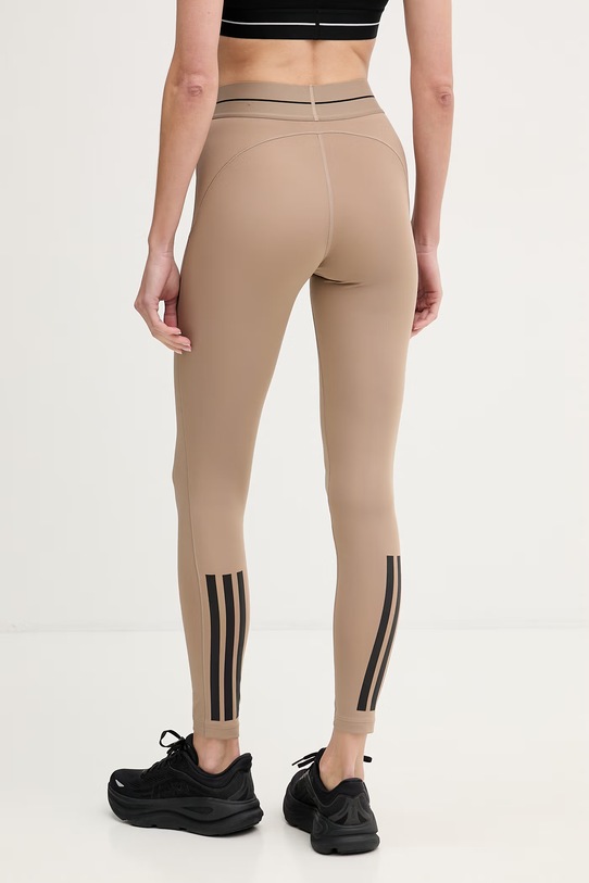 Odzież adidas Performance legginsy treningowe Hyperglam KS0406 beżowy