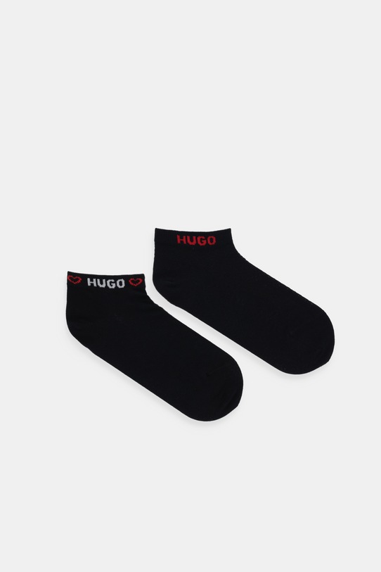Čarape HUGO 2P AS MICROLOVE CC W 2-pack niske čarape crna 50553430