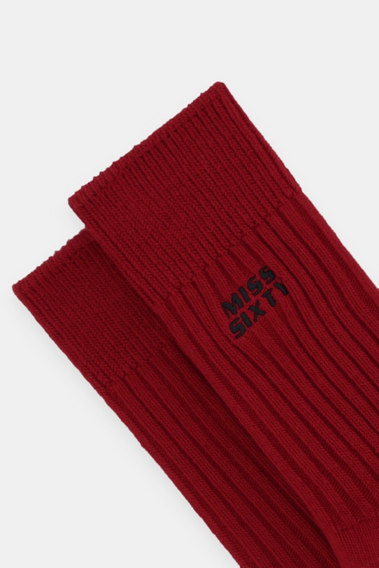 Miss Sixty skarpetki 6S4OJ81700 bordowy SS26